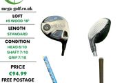 Ping G Series Sf-Tec #5 Wood 19 Degree / Alta 65 Senior