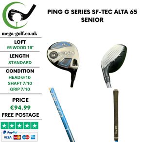 Ping G Series Sf-Tec #5 Wood 19 Degree / Alta 65 Senior