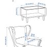 IKEA Strandmon Armchair and Footstool Image 4