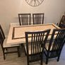 Marble kitchen/dinning room table and chairs Image 3