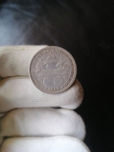 1893 USA Silver Half Dollar Coin
