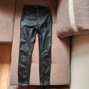 Black Leather look jeans