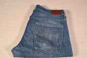 mens Tommy Hilfiger Woody Slate Waxed jeans Size W34 L34 zip fly