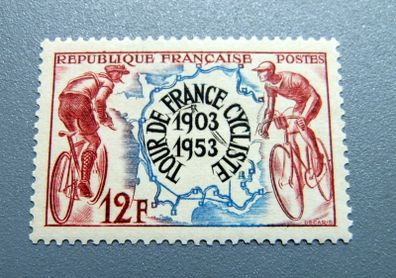French Stamp Tour De France 1953