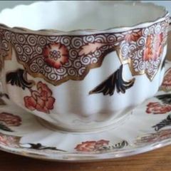 Antique Thomas Foresters c1880s beautiful demitasse cup and saucer