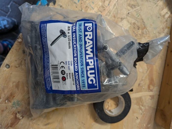 Rawlplug Insulation Board Metal Anchor m8 x 110