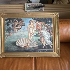Large framed picture of The Birth of Venus