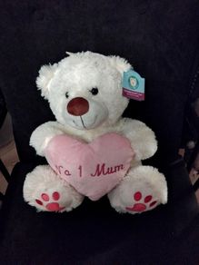 mothers day teddy no 1 mum new tags