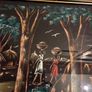 Vintage Haitian Art Painting on Fabric - Signed Image 5