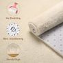 Carpet Rugs Living Room Large 300x425cm, Grey Rug for Bedroom Washable Area Rug Anti Slip Fluffy Rug Shaggy Cream Carpets Extra Large Rugs for Living Room Kids Room Image 5