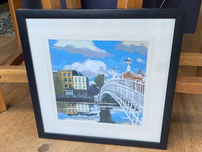 Framed print of Ha'penny Bridge Dublin