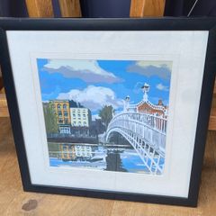 Framed print of Ha'penny Bridge Dublin