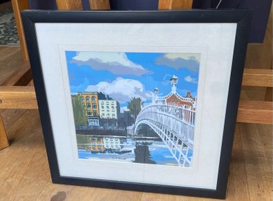 Framed print of Ha'penny Bridge Dublin