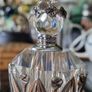 Glass Perfume Bottle With Pewter Decorations Image 8