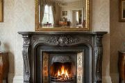 Overmantle Mirror with a gilt wood frame