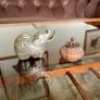 Vintage Cambodian Silvered Elephant Trinket Box Khmer Betel Nut Box Image 2