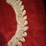 antique  Irish handmade  crochet  lace  collar Image 3