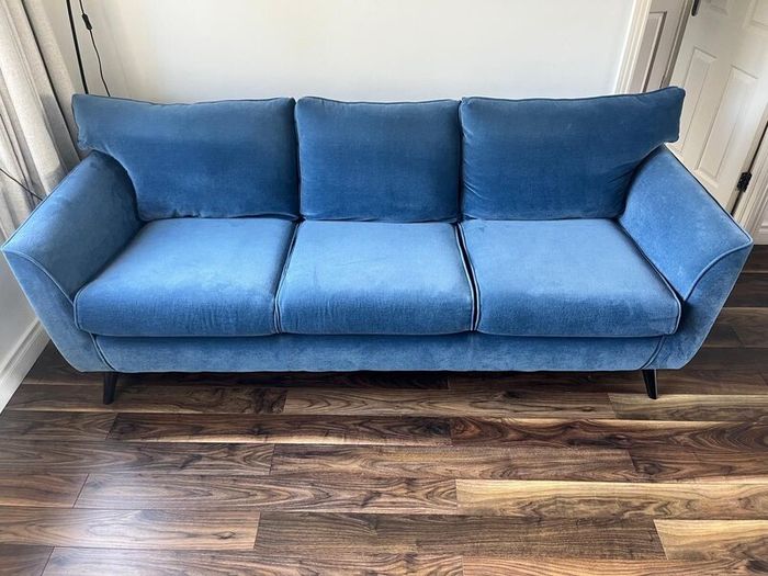 Blue 4 seater couch