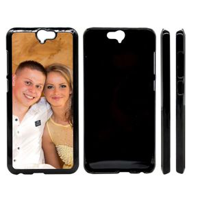Personalised HTC A9 case cover hard plastic black