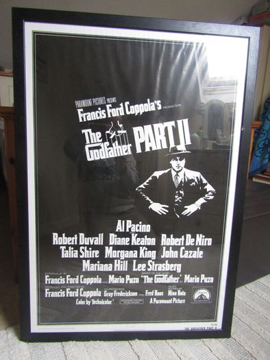 Godfather and Godgather part 2 framed prints,Godfather part 2 is numbered 74/136