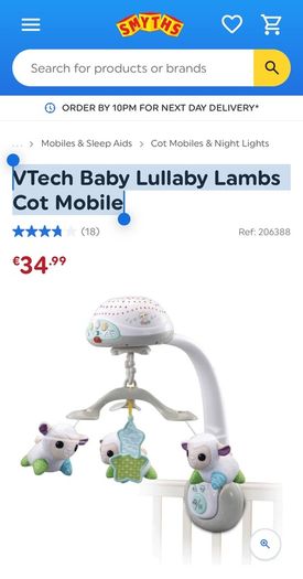 VTech Baby Cot Mobile