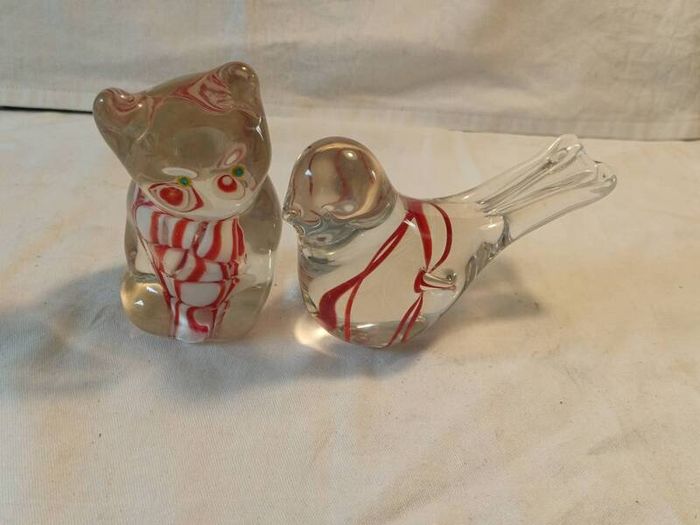 A Pair of Glass Paperweights
