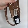 Maje Brown Suede Leather Bag Strap Image 6