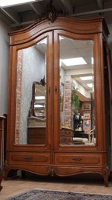 Antique French Oak Armoire / Wardrobe