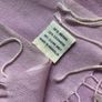 Morgan  Oates designer  Wool Scarf cream and lilac Image 4