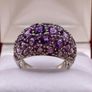 Sterling  silver ring with Amethyst. Image 4