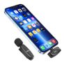 Hoco L15 Lightning Crystal Lavalier Wireless Digital Microphone Black Image 3
