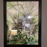 Watercolor painting with black frame. forest deer Image 3