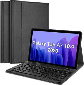 Smart Case Keyboard Case for Samsung Galaxy Tab A7 10.4 Inch 2020 (SM-T500 T505 T507), Slim Lightweight Smart Cover with Magnetically Detachable Wireless.