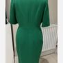 HOBBS cocktail v neck dress green. Size 12 Image 2