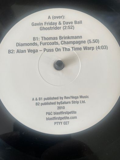Gavin Friday / Thomas Brinkman / Alan Vega - #7 Alan Vega 70th Birthday Limited Edition EP