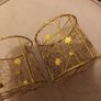 2 x christmas candle holders +candles Image 3