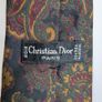 Christian Dior Tie Paris Paisley Silk Mens Vintage Designer Necktie Italy Image 8
