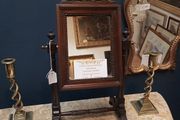 French Empire table top mirror.