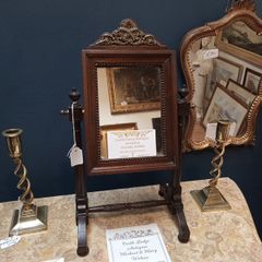 French Empire table top mirror.