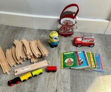 toys, ikea train, Julia Donaldson small books