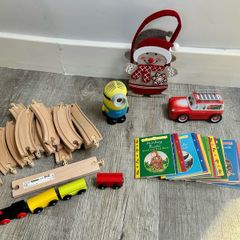 toys, ikea train, Julia Donaldson small books