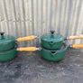 Vintage cast iron Le Creucet style saucepan set X4 Image 9