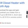 Bluetooth App Control Diesel Air Heater, 12V 5-8KW Diesel Heater with Automatic Altitude Adjustment, Remote Control and LCD, Diesel Parking Heater for RV Trailer Camper Van Boat Image 5