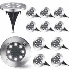 Outdoor Solar Garden Lights 12 Pack (MULTIPLE COLOURS