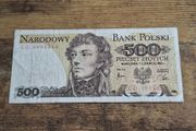 Poland, 500 Zloty 1982 banknote, circulated - free standard postage