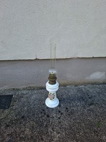 Old ceramic oil lamp