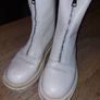 Cream Ankle Boots Image 5