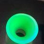 Large Uranium glass vaseline lampshade Image 4