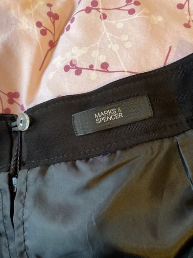 M&S black straight skirt size 16