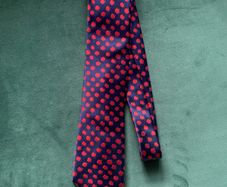 Silk Tie Apple Motif